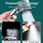 Multi-functional High Pressure Shower Head Set