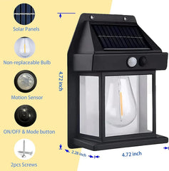 Pack of 06 Pcs, Save Flat 75% - Outdoor Solar Waterproof Wall Light