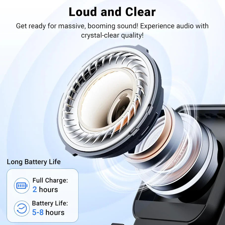Explore 360° Sound: Wireless Speaker with Dynamic Lighting