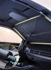 Foldable Car Windshield Sunshade – Retractable Umbrella Design