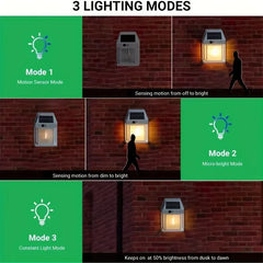 Pack of 06 Pcs, Save Flat 75% - Outdoor Solar Waterproof Wall Light