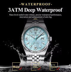 POEDAGAR High Quality Original Men Clock Waterproof Luminous Date Luxury Man Watch