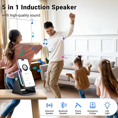 Explore 360° Sound: Wireless Speaker with Dynamic Lighting
