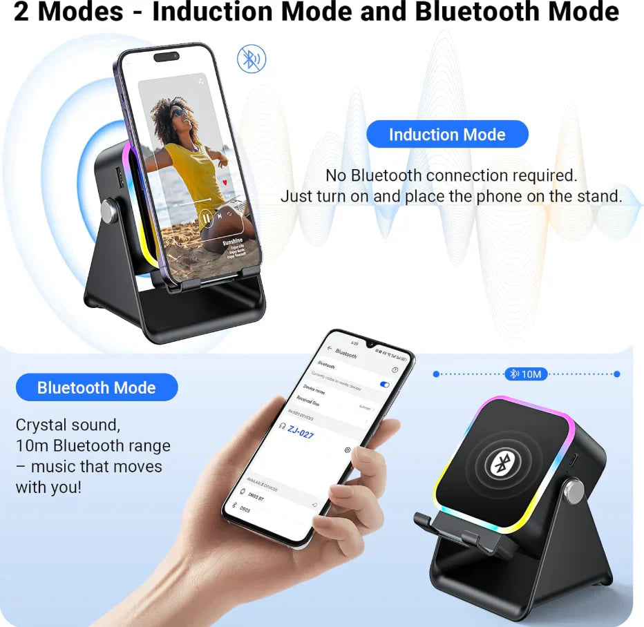 Explore 360° Sound: Wireless Speaker with Dynamic Lighting