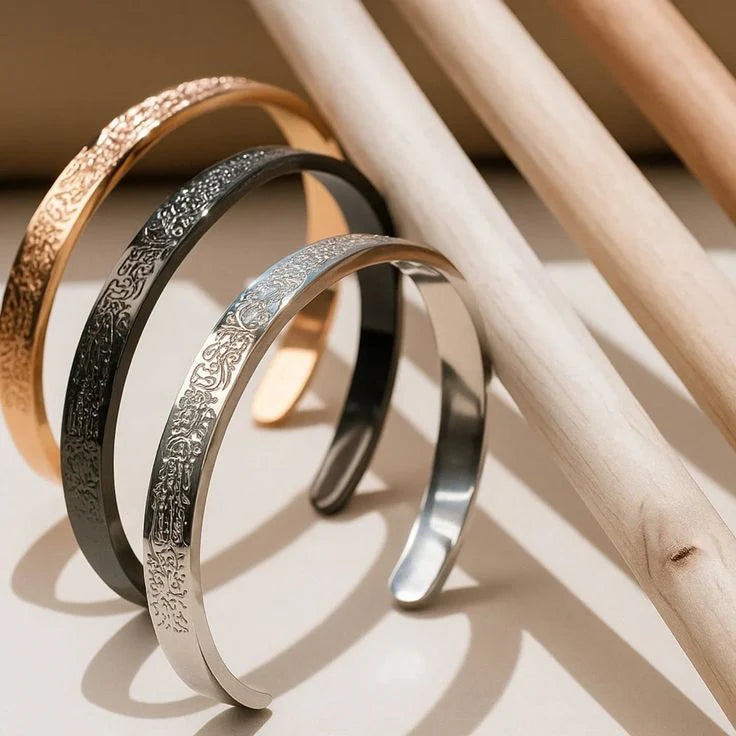 BUY 1 GET 1 FREE Islamic Ayat ul Kursi Scripted Bangle